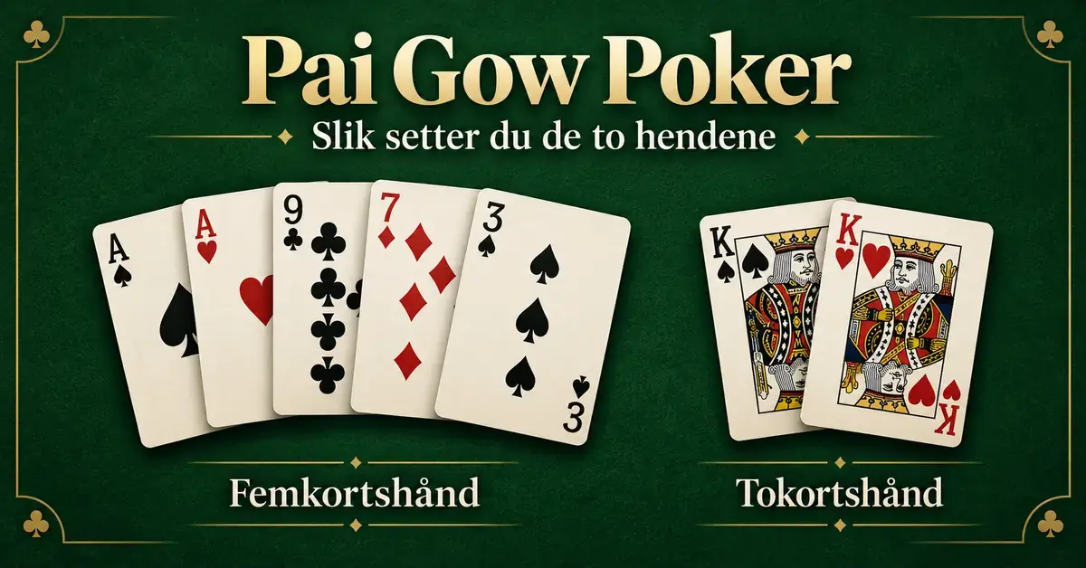 Pai Gow Poker: regler og slik setter du de to hendene